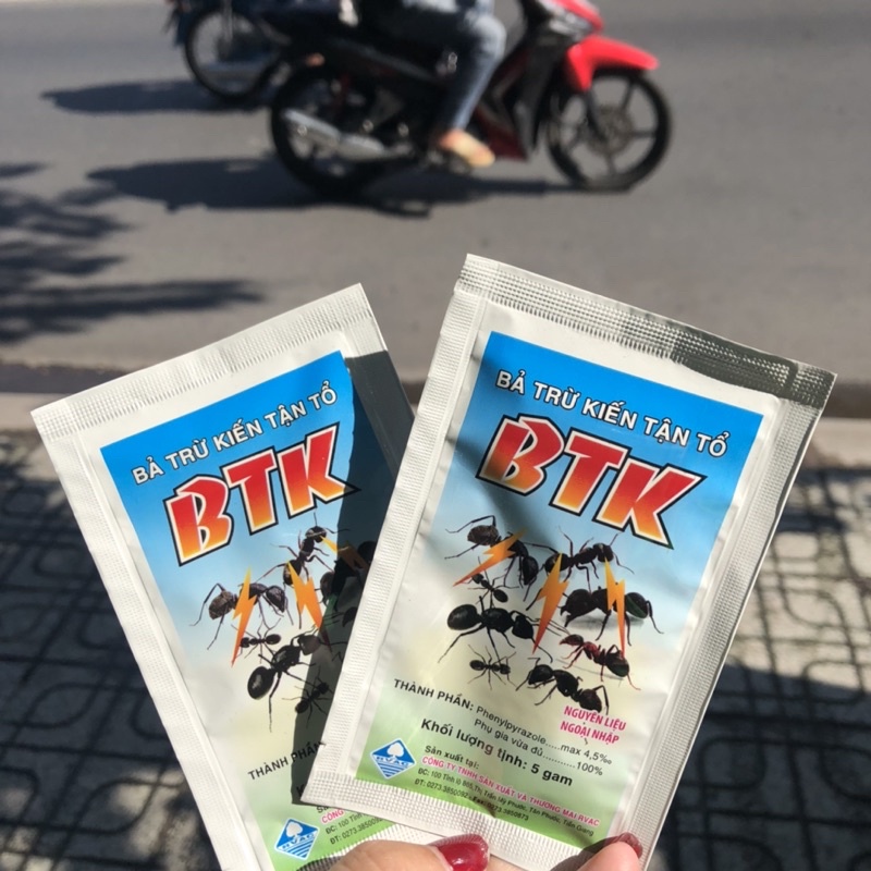 BTK 5gr- Bột rãi diệt tận ổ Kiến Hôi, Kiến Lửa, Kiến có cánh