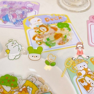 Túi 30 hình dán sticker pet trang trí sổ