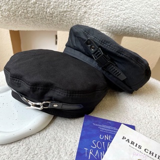 Nón beret black phong cách swag - mũ beret đen swag cá tính
