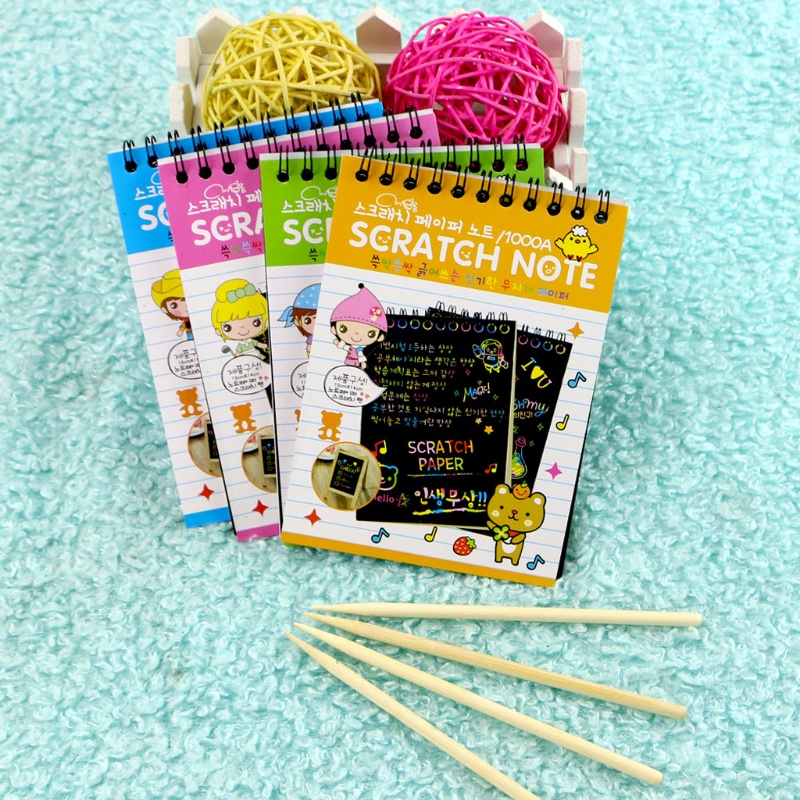 Giấy Note Vẽ Phác Thảo Màu Cầu Vồng Sáng Tạo
