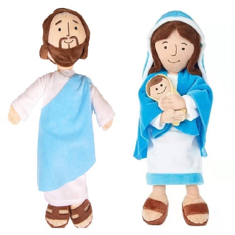 Đồ chơi nhồi bông Hình Con Vật Hoạt Hình My Friend Jesus Maria Dài 30CM