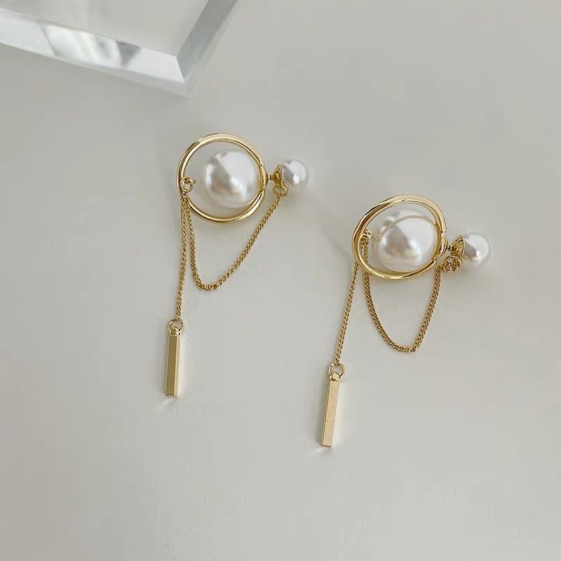 Khuyên tai đính hạt phong cách Hàn - Maben