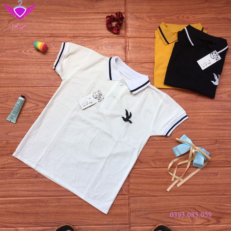 Áo Polo Nữ Manzakia vải Cotton cao cấp xuất xịn dệt bo dày dặn chuẩn form áo thun cổ bẻ tay ngắn MANZAKIA | BigBuy360 - bigbuy360.vn