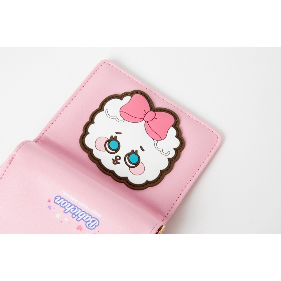 Ví Da ARTBOX Hàn Quốc Dạng Gập Họa Tiết Barbichon Màu Hồng Dễ Thương