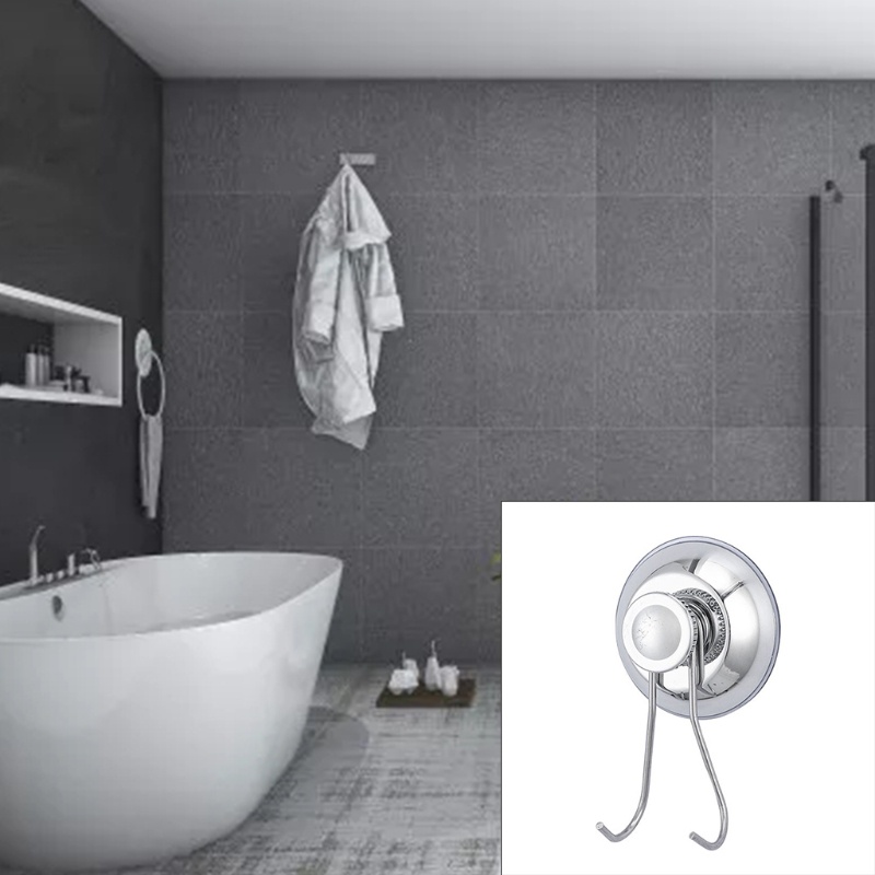 Móc Treo Vòi Hoa Sen Hai Đầu Hút Chân Không Dày Dặn Tái Sử Dụng Được