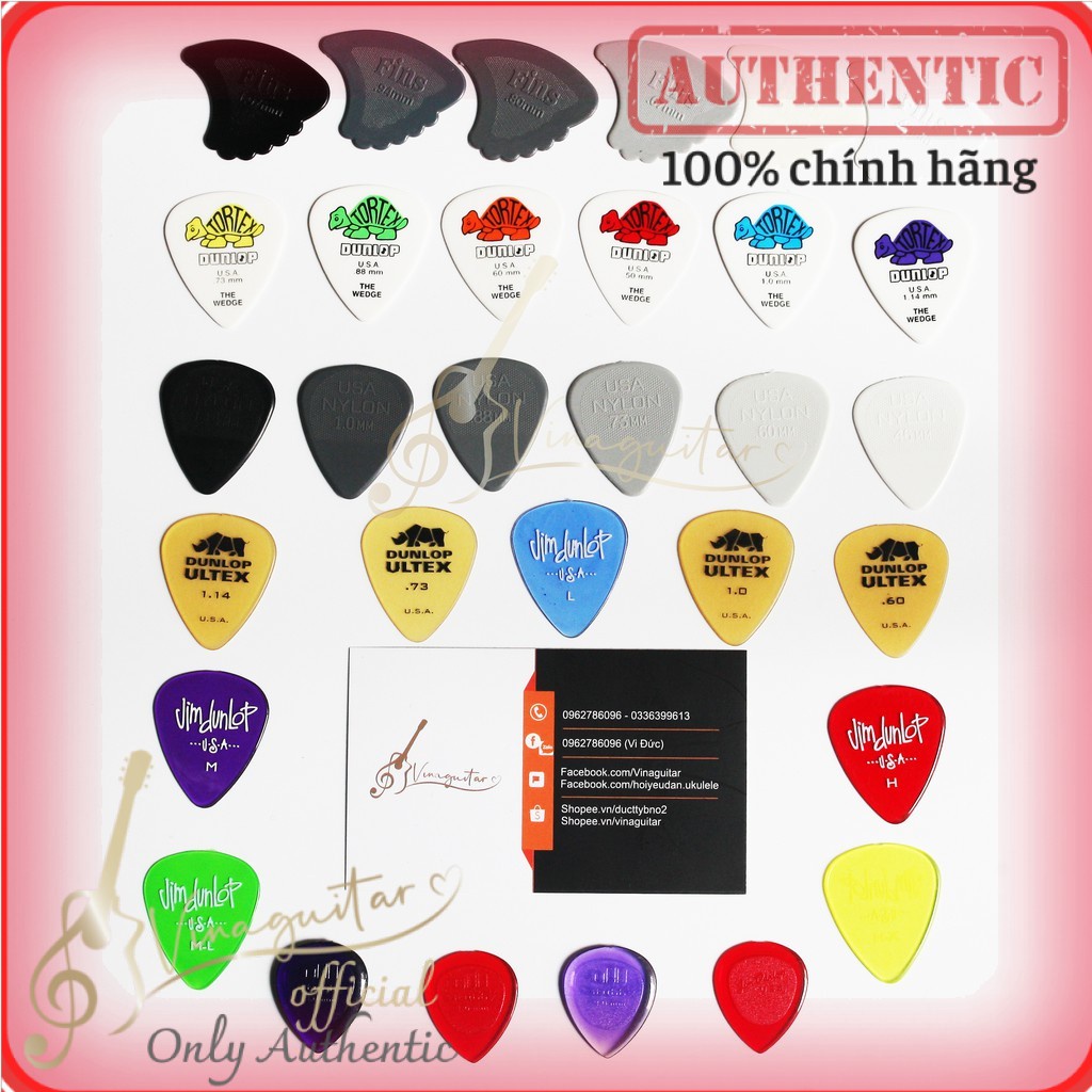 Pick Gảy đàn Guitar Dunlop- Fender Chính Hãng, Loại Tốt
Vinaguitar_Official phân phối chính hãng
