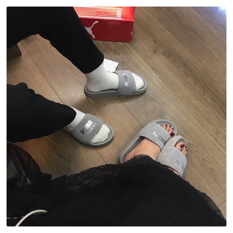 (Real)  Dép Quai Ngang Puma Suede hàng săn sale xả tồn kho