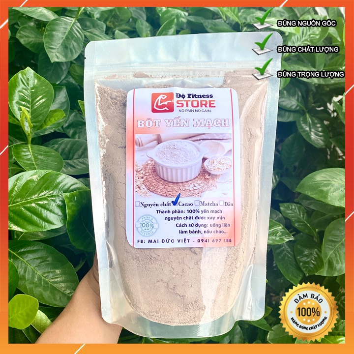 Bột Yến Mạch Nguyên Chất mix 3 Vị Cacao, Matcha, Dâu Xay Mịn Uống Liền, Nấu Cháo, Làm Bánh, Ăn Kiêng Giảm Cân, Eat Clean