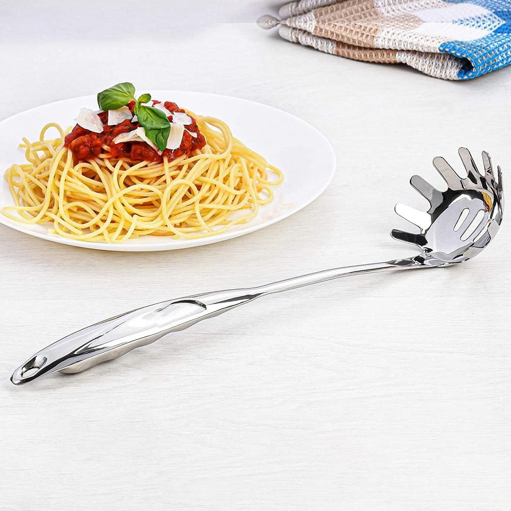 Muỗng Nấu Mì Ý Bằng Thép Không Gỉ Chịu Nhiệt Có Tay Cầm Tiện Dụng