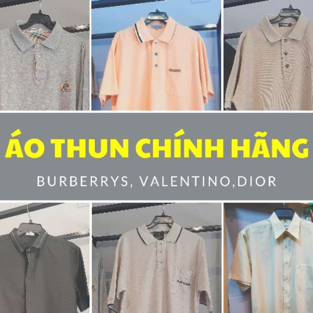 Áo thun polo, sơmi hàng hiệu luxury 2hand authentic