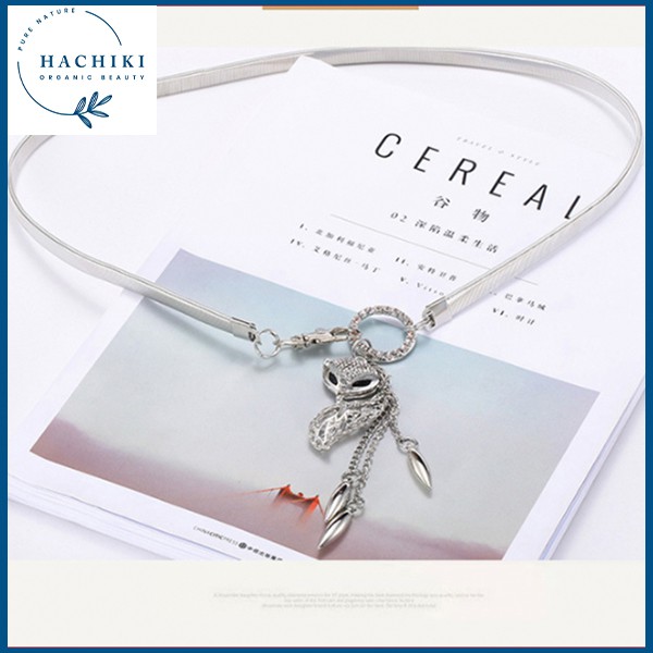 Thắt Lưng Nữ Hình Cáo Vàng Bạc phối Váy Đầm Sang Trọng Dây Nịt Nữ HACHIKI