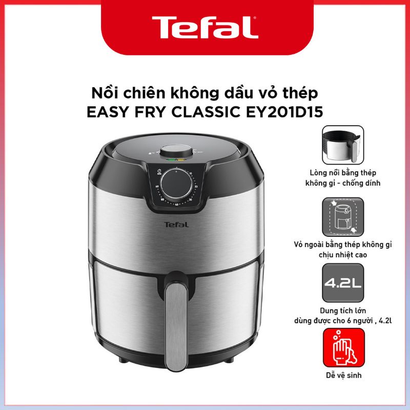 Nồi chiên không dầu Tefal EY201D15, 4.2L