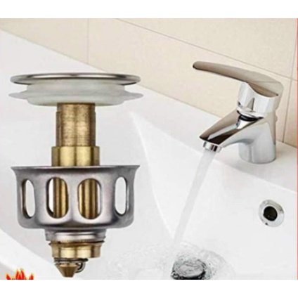 Nút Nhấn Bộ Xả Lavabo - Bộ Lọc Rác Lavabo 1 Nút Nhấn