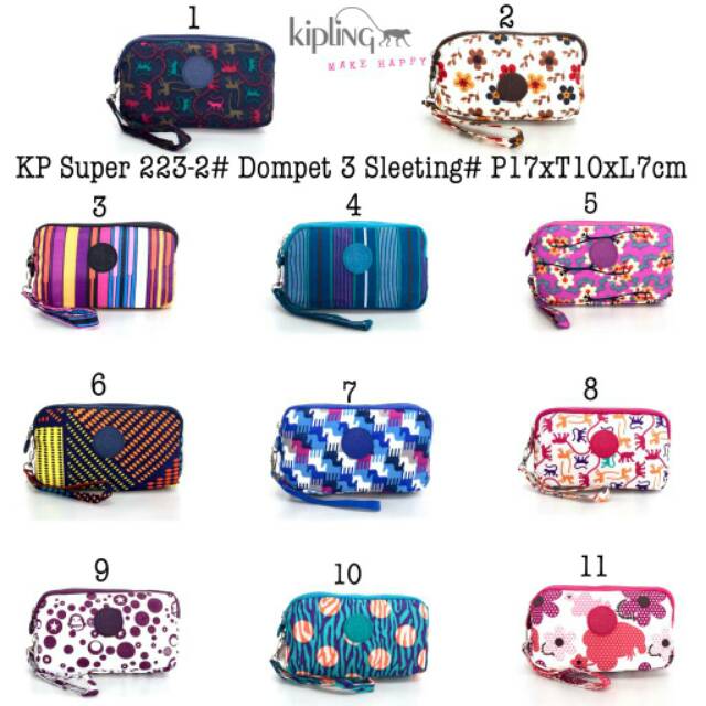 Kipling Ví Cầm Tay 3 Ngăn 223-2