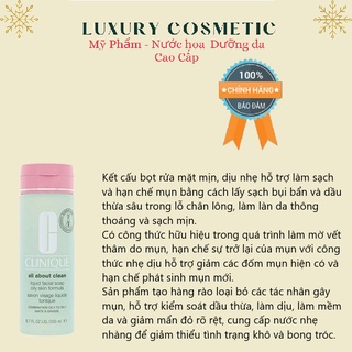 Sữa rửa mặt clinique all about clean 200ml