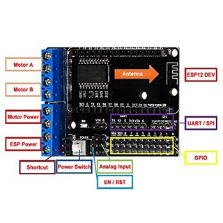 Đế Ra Chân Cho Node MCU ESP8266 CP2102