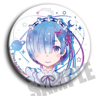 Huy hiệu cài áo IN HÌNH Re:Zero Bắt đầu lại ở thế giới khác ver ngân hà anime chibi dễ thương