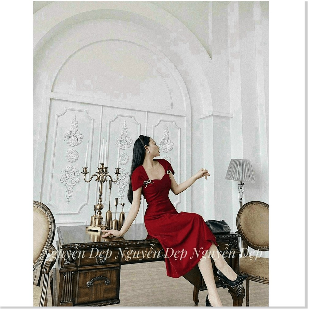 Đầm Umi kèm nơ đá DỰ TIỆC SIÊU SANG TRỌNG CHO CÁC NÀNG KOKO MI FASHION