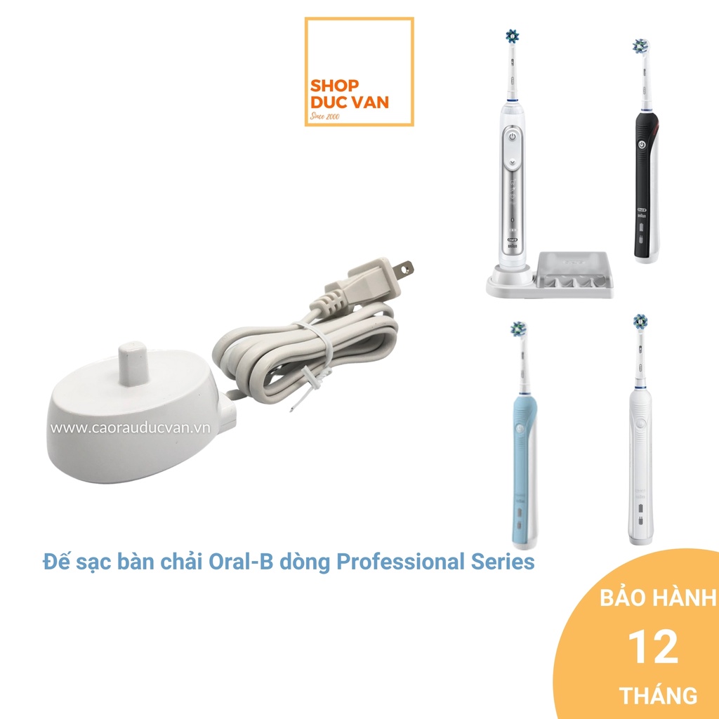 [ BH 12 Tháng] Sạc bàn chải đánh răng điện Oral-B Pro 650 , Pro 700 , 1000 , 9000 – hàng chính hãng - Shop Đức Vân