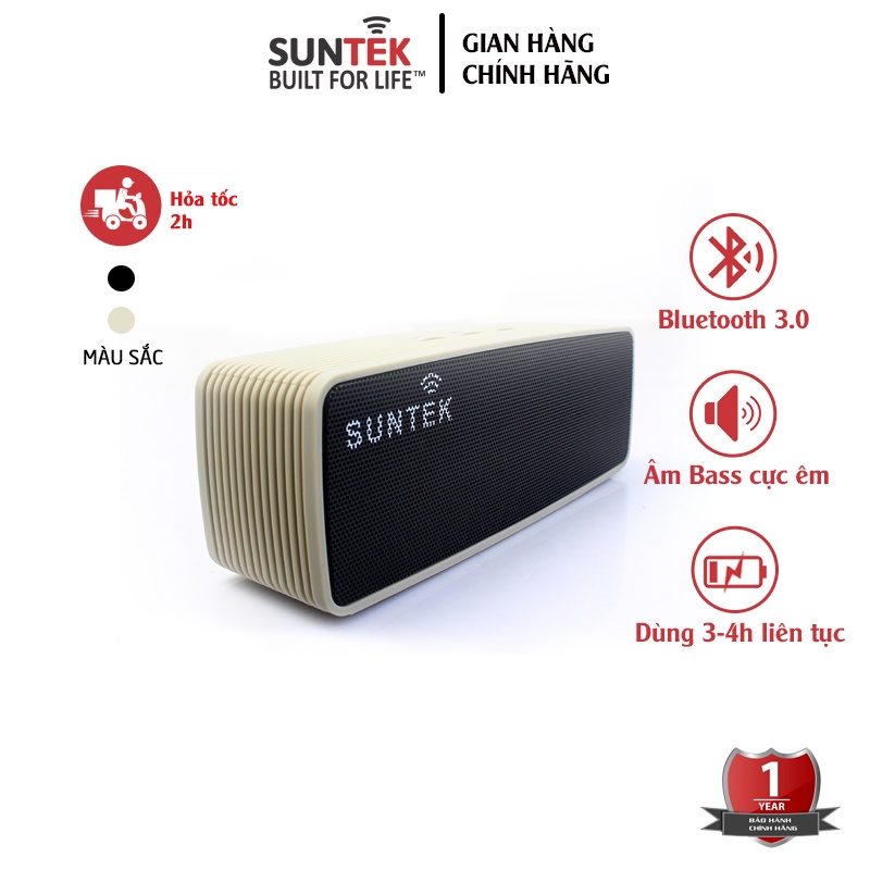 Loa Bluetooth Không Dây SUNTEK JC-170 6W (Xám) - Bảo hành chính hãng 12 tháng