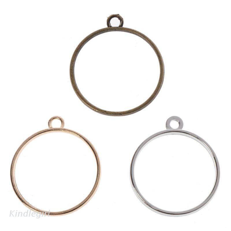 Bộ 10 khung tròn đổ nhựa UV Resin sử dụng làm nữ trang