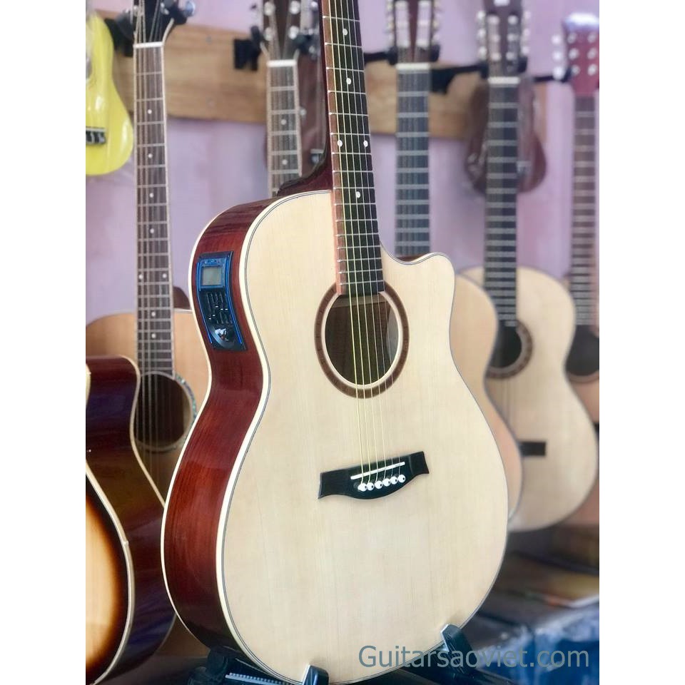 Đàn Guitar Acoustic HD-17SV có EQ full solid(Full phụ kiện guitar Sao Việt bảo hành 24 tháng)