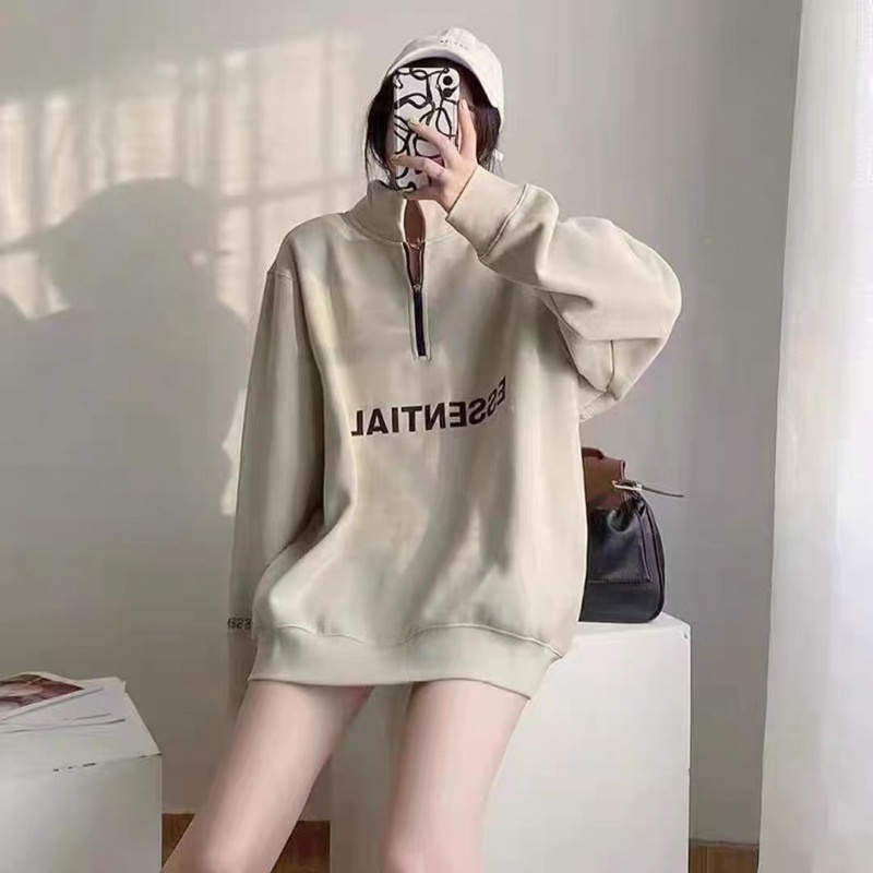 ÁO SWEATER ESSENTIAL CỔ KHOÁ DÀNH CHO NAM VÀ NỮ