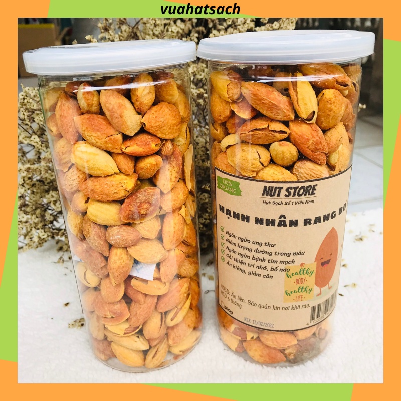 Hạt hạnh nhân rang bơ vỏ mỏng Nut Store 500g