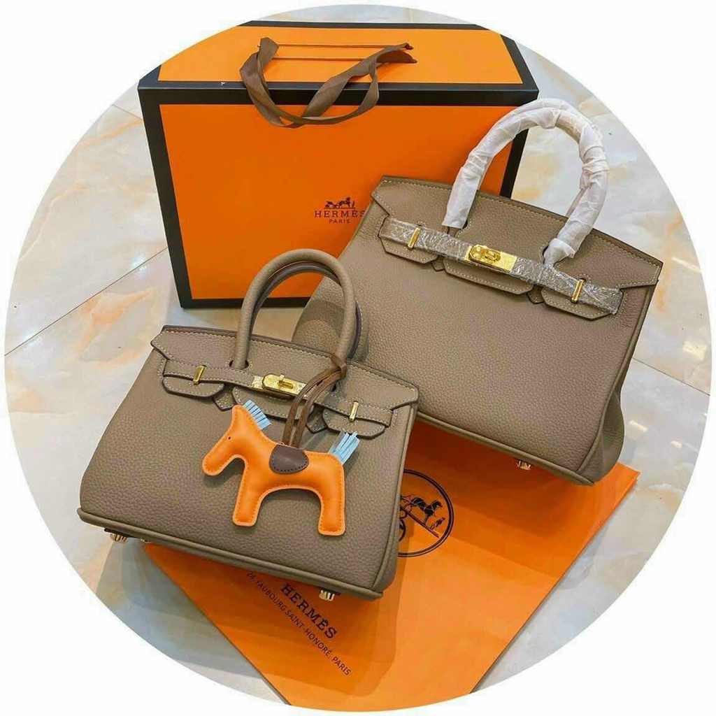 Túi HM Birkin F1 tag vàng da hạt Nobox size 25-30/Túi xách HM BK F1 tag vàng đủ 2 size Nobox