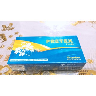 COMBO 5 HỘP Bao Cao SU PRETEX PLAIN - HỘP 10 CÁI - MADE IN MALAYSIA