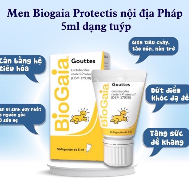 Men vi sinh biogaia Protectis Baby 5ml