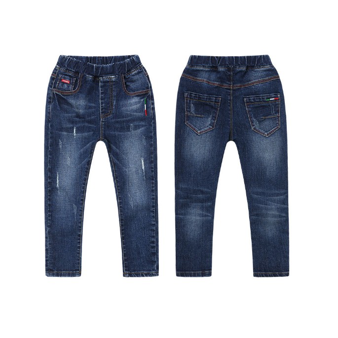 Quần jeans dài lưng thun bé trai