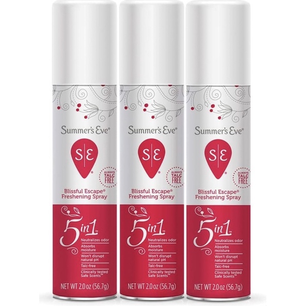 CHAI XỊT THƠM PHỤ KHOA KHỬ MÙI SUMMER’S EVE