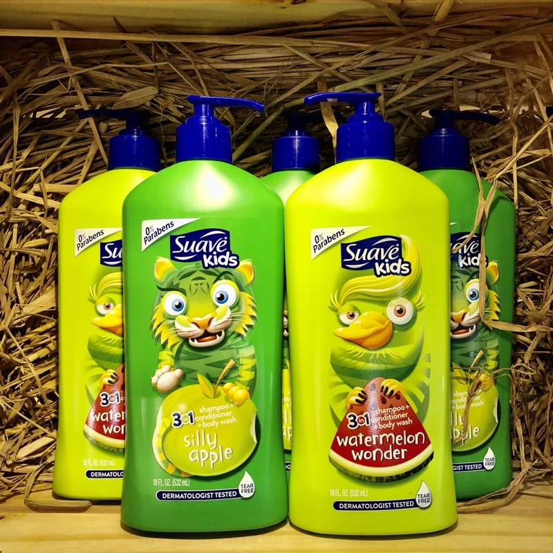 SỮA TẮM GỘI SUAVE KIDS 3in1 (532ml/chai)