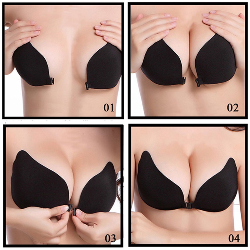 Áo Ngực Silicone Dán Nâng Ngực Tàng Hình Tái Sử Dụng Tiện Lợi Cho Nữ