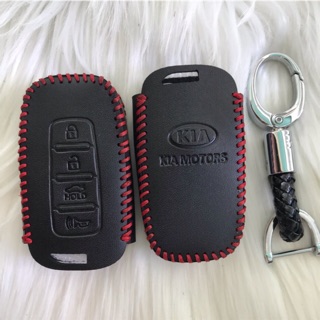 Bao Da + Móc Khoá  Chìa Thông Minh 4 Nút KIA Forte Sportage Seoul