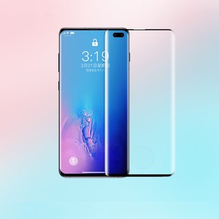 Kính cường lực viền cong hỗ trợ tính năng mở khóa vân tay cho Samsung S10 10 plus S9 S8 Note 8 10 10 Plus