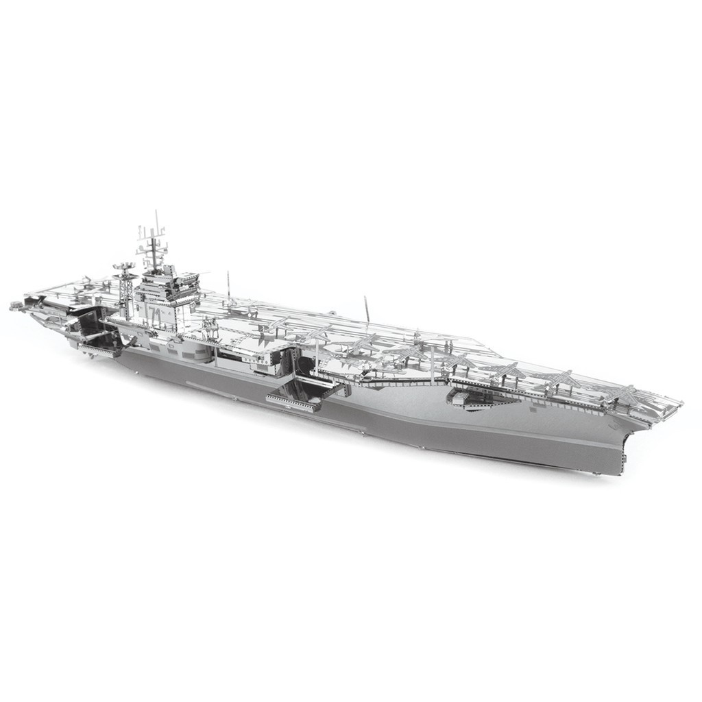 Tự Ráp Mô Hình Kim Loại 3D Tàu Sân Bay Đế Quốc Mỹ Thế Chiến 2 Theodore Roosevelt CVN-71