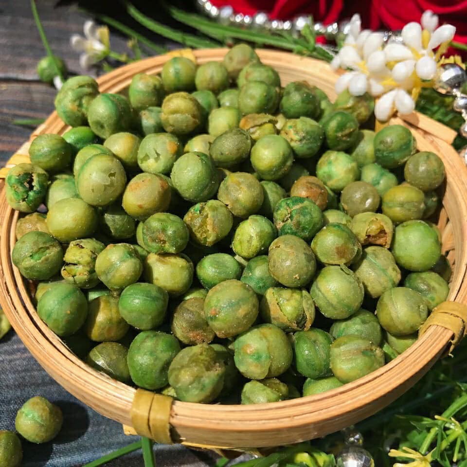 Đậu hà lan rang tỏi ớt 450g Lê Hải loại 1 giòn ngon đậm vị