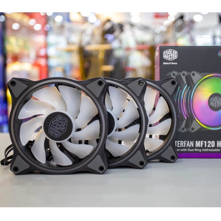 Quạt tản nhiệt máy tính Fan Case Cooler Master MasterFan MF120 Halo 3in1