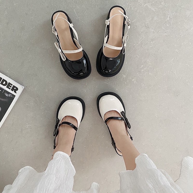 (CÓ SẴN) GIÀY CAO GÓT NƠ MIX MÀU- GIÀY TIỂU THƯ CHERIN SHOES