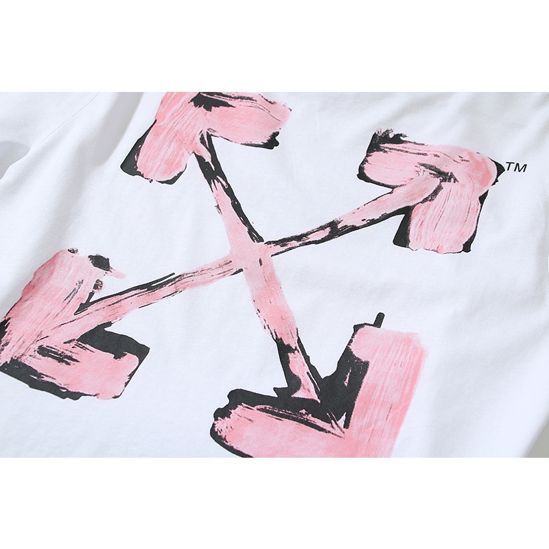 Áo Thun Cotton Ngắn Tay In Logo Off White Plus Size Cho Nam Nữ