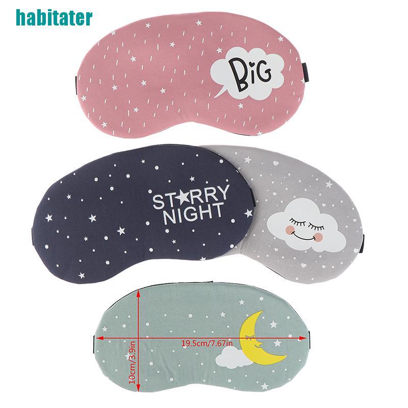 Bịt Mắt Ngủ Chất Liệu Cotton Họa Tiết Hoạt Hình Sáng Tạo