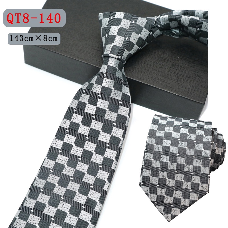 Cà Vạt 8CM Sọc Ca Rô Thời Trang Lịch Lãm Cho Nam