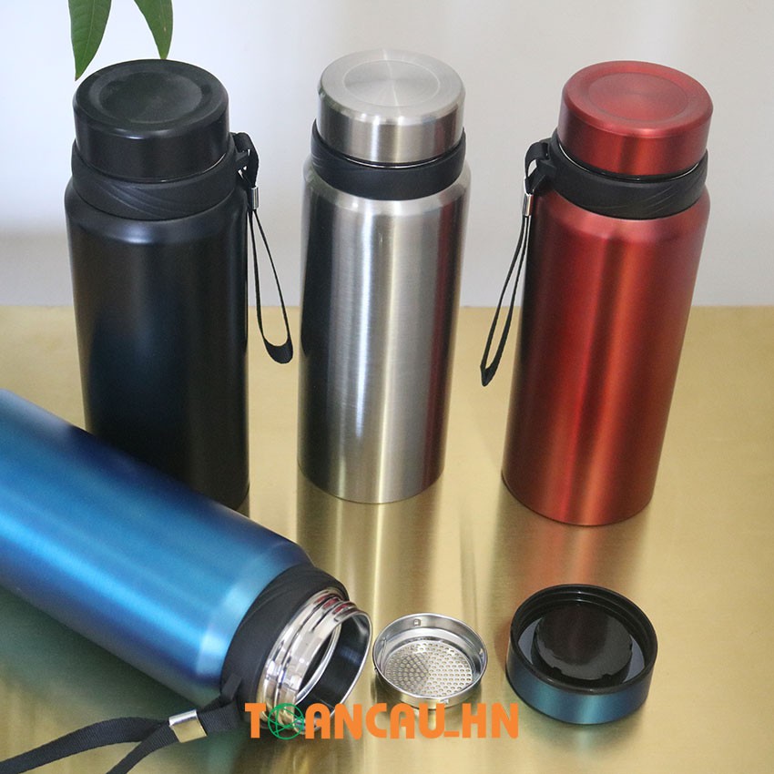 Bình nước giữ nhiệt cao cấp 800ml - Bình giữ nhiệt inox 304 chọn màu