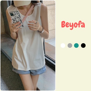 Áo ba lỗ nữ form rộng trơn basic - Áo tank top 3 lỗ unisex sát nách dáng rộng trùm mông