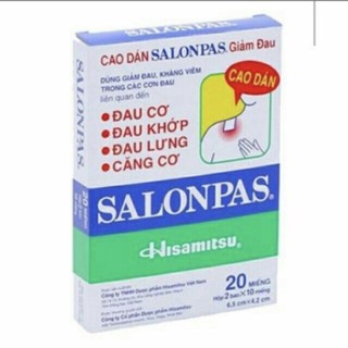✅ Cao Dán Salonpas hộp lớn 40miếng/ Dán Giảm Đau Salonpas Hitamisu
