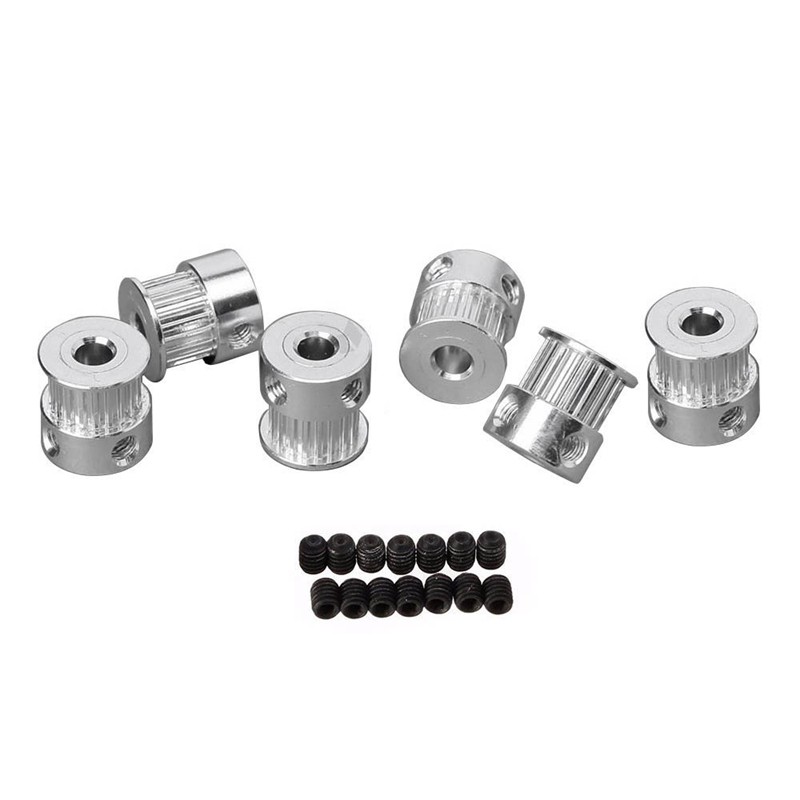 8 Bánh Xe Ròng Rọc Nhôm 20 Răng + 5m