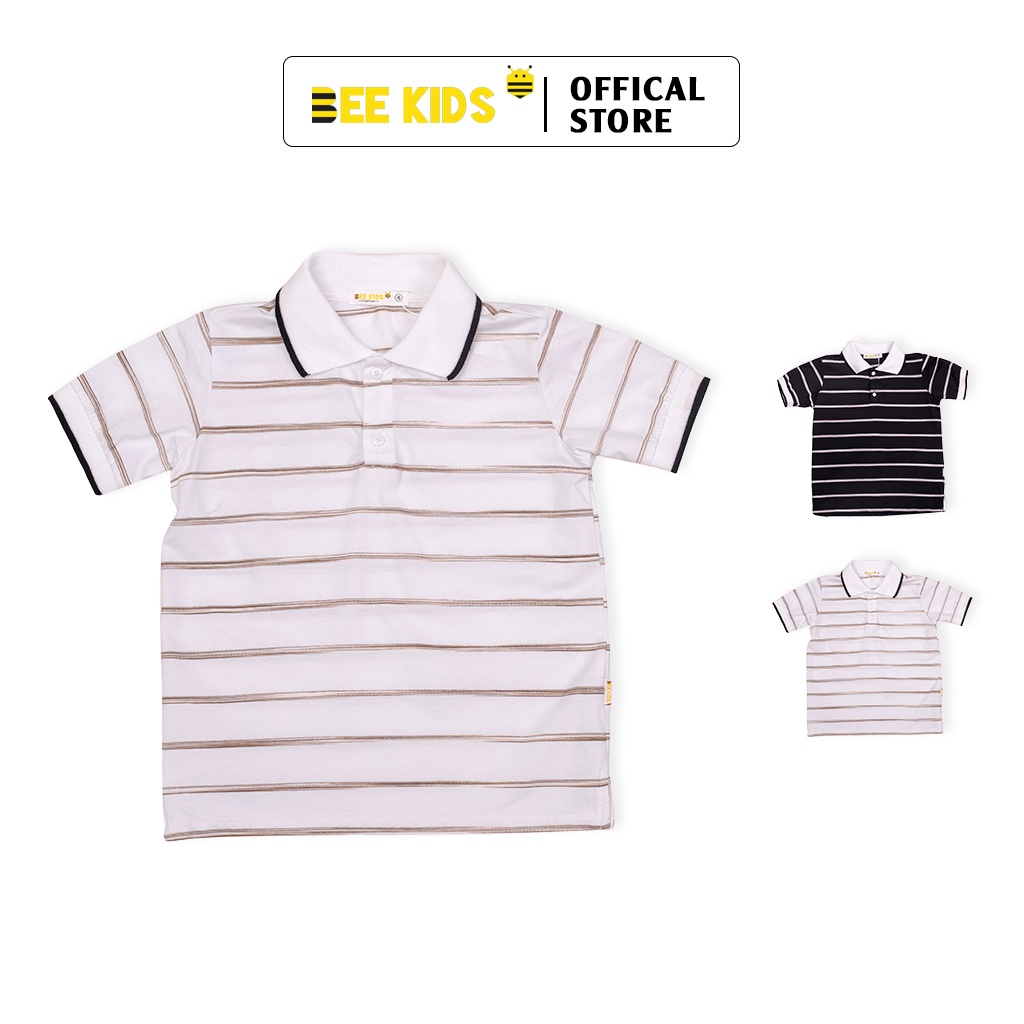 Áo Thun Có Cổ Bé Trai (6-12 Tuổi) Bee Kids Chất Cotton Cao Cấp Thấm Hút Mồ Hôi Hiệu Quả - 8AT01708CX