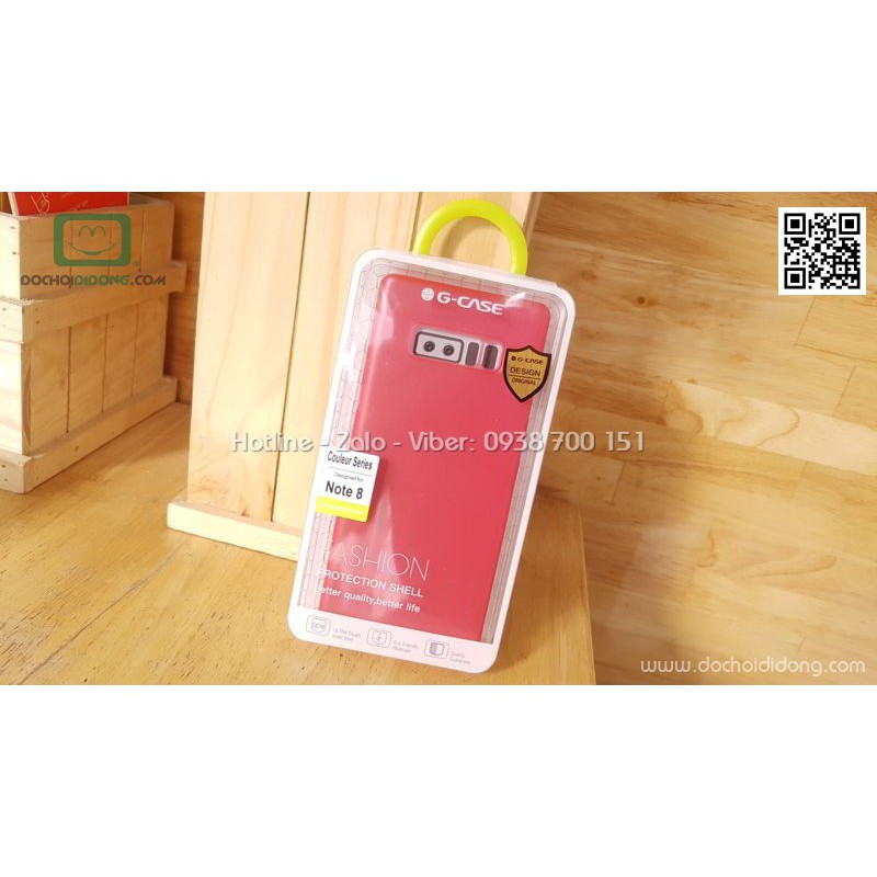 Ốp lưng Samsung Note 8 G-Case Couleur Series dẻo siêu mỏng
